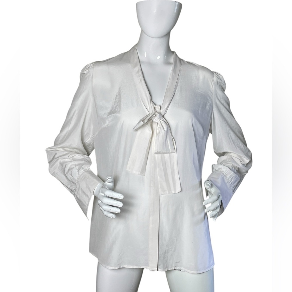 Pink Thomas Pink White Women's Blouse